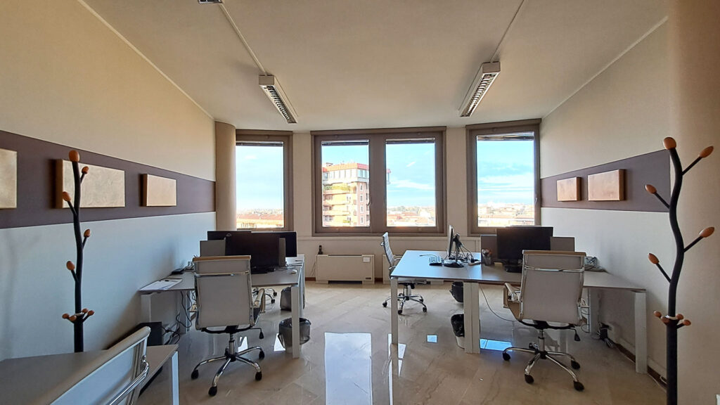 Foto del coworking del Buesiness Center di Brescia